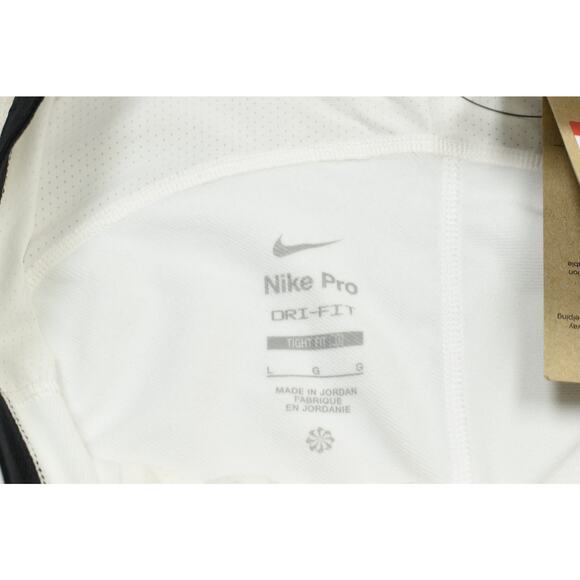 NEW Nike Pro Dri-FIT Men's Training Tights Black White Regular Size L New NWT - Picture 6 of 8